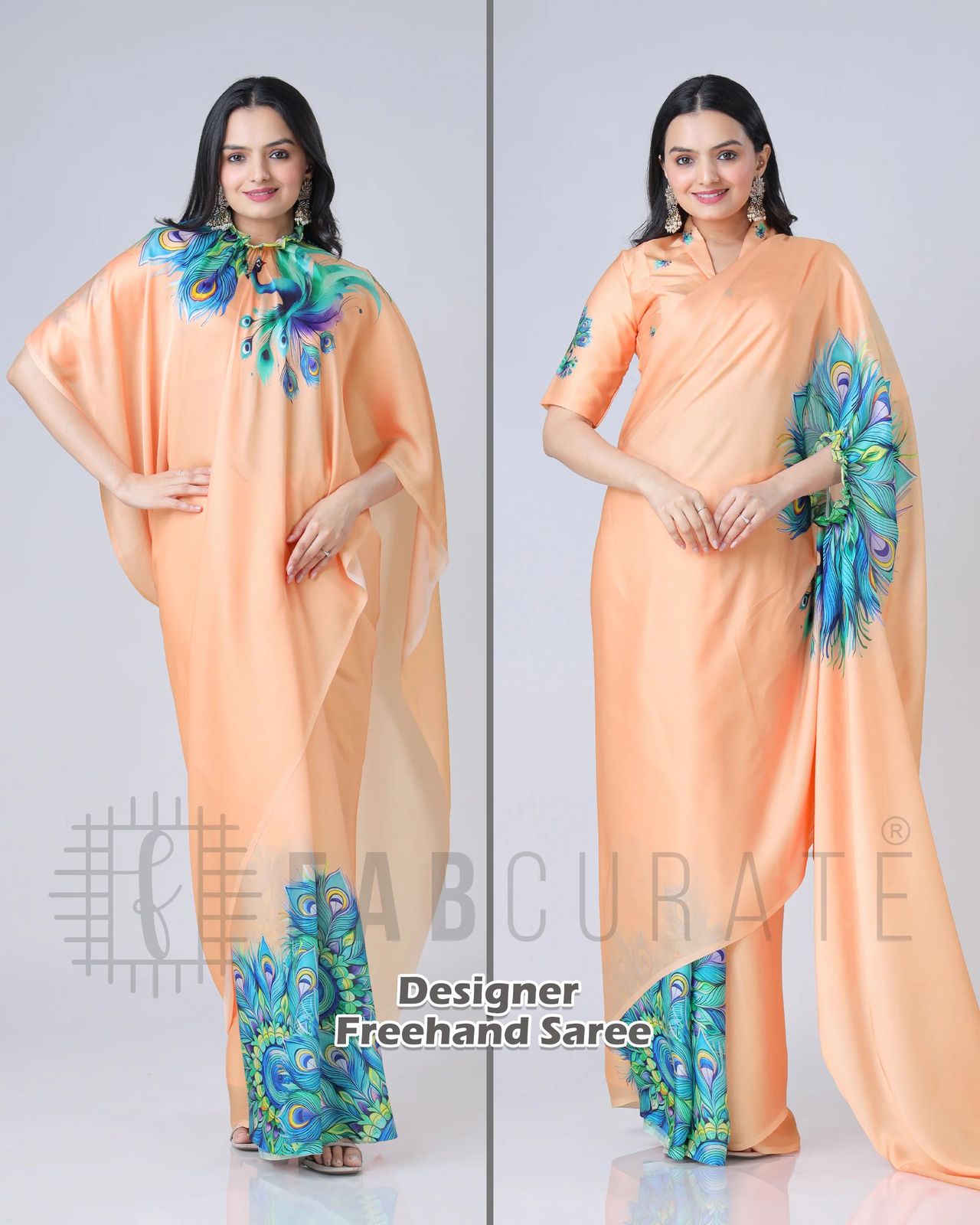 Trending DEsigner Saree, Hand Free Crepe Silk Saree Collection
