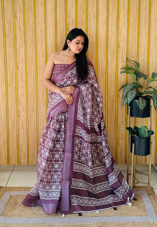 NAMRATA: Exclusive Wedding Soft Linen Cotton Silk Sarees at a Budget-Friendly Range